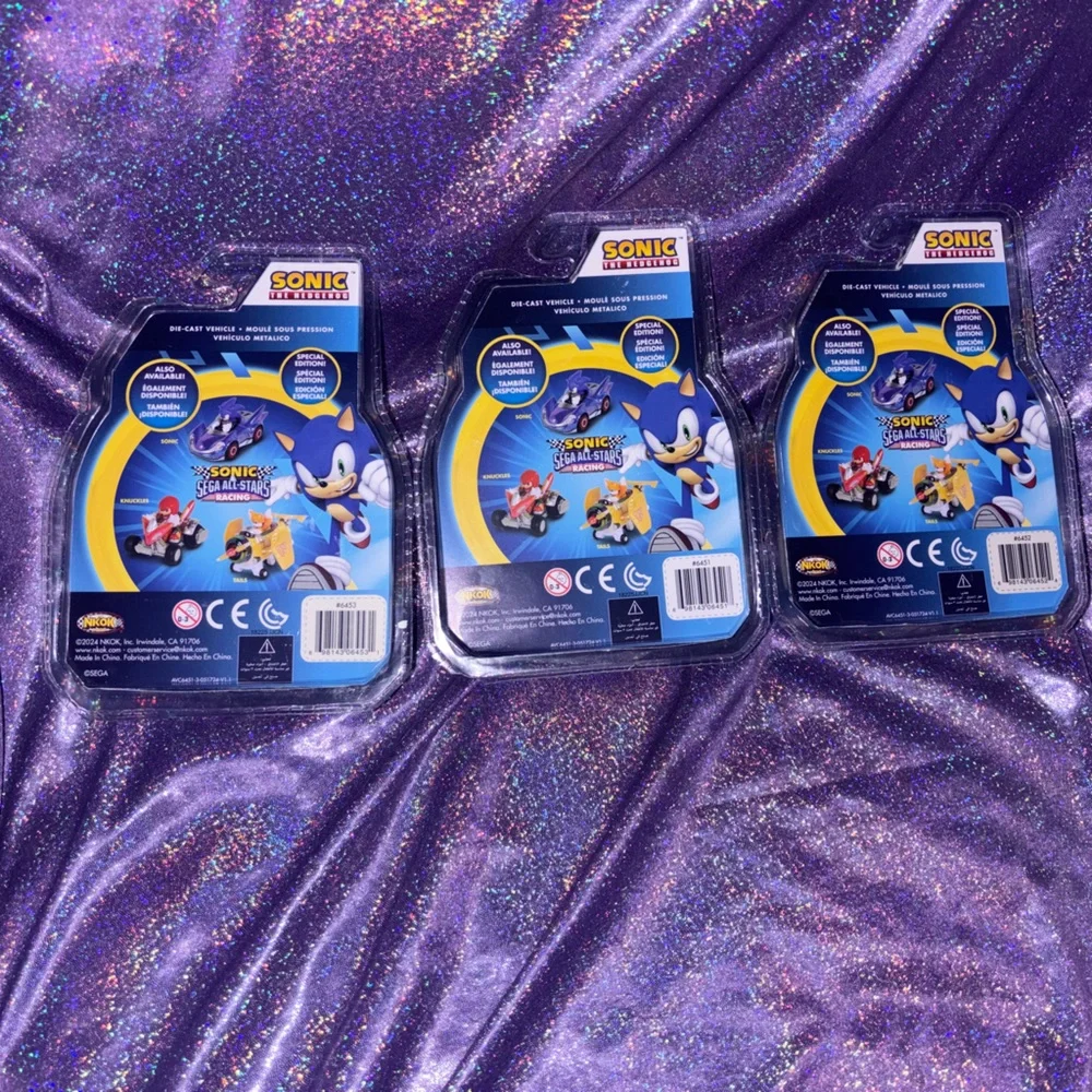 Exclusive Sonic The Hedgehog Iridescent Race Car Set